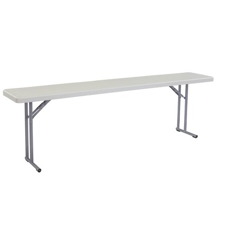 Global Industrial Rectangle Seminar Table, 18 in W, 96 in L, 29-1/2 in H B449335